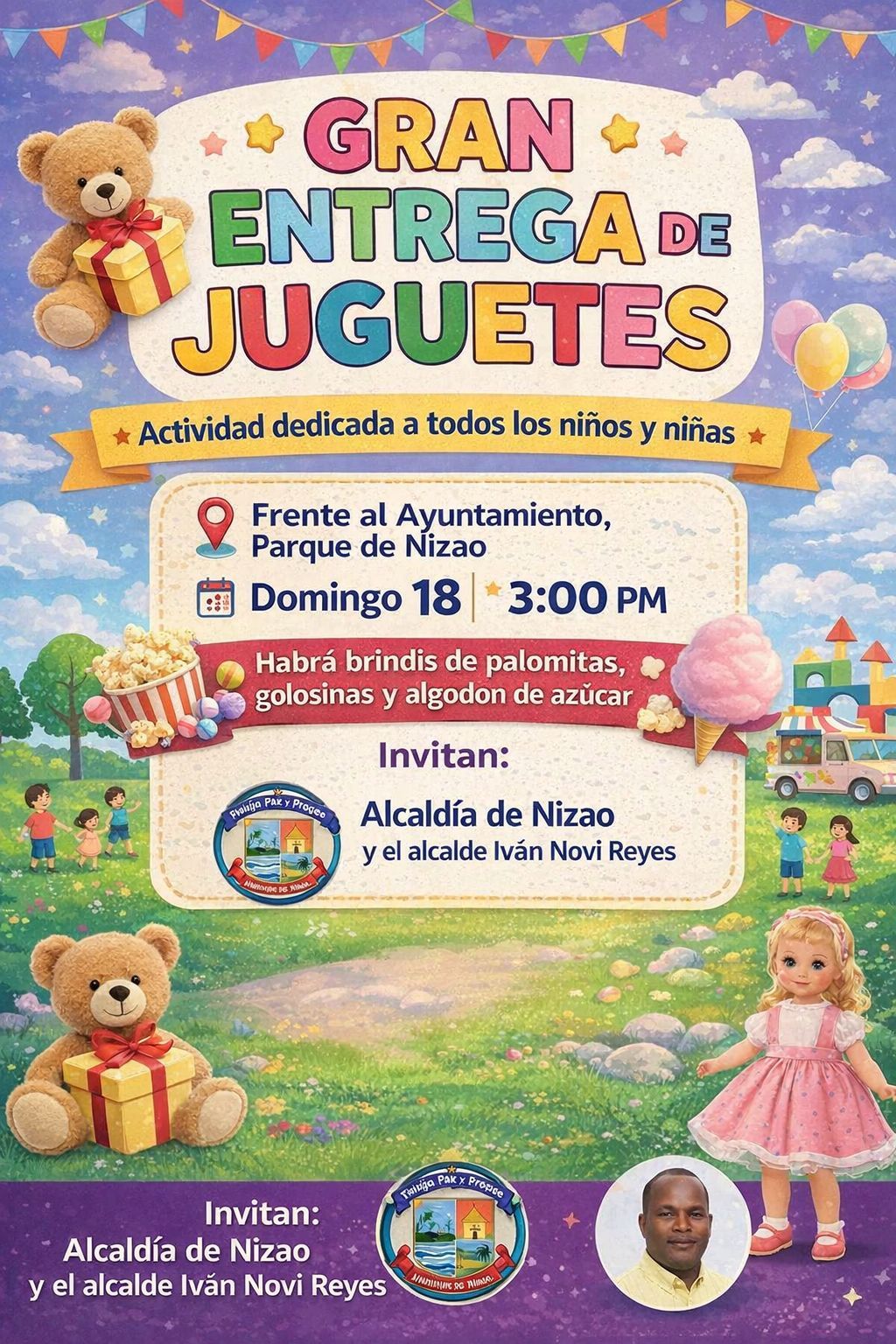 ATENCIÓN NIÑOS Y NIÑAS DE NIZAO